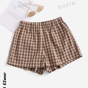SHEIN plaid shorts